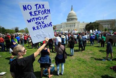 Protest rallies across the U.S. cloud Trump’s reaching the 100-days mark