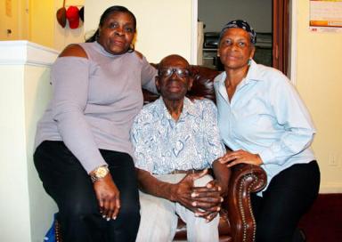 Centenarian Mitchie James still going strong