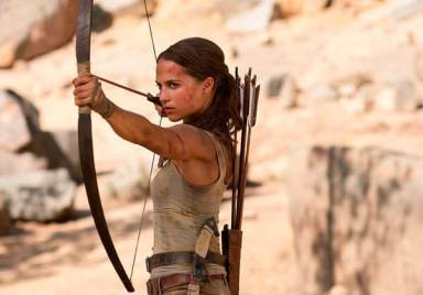 Alicia Vikander plays acrobatic superhero