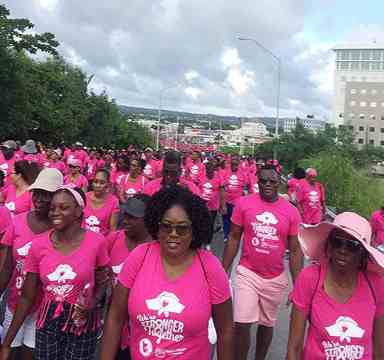 Bajans walked for a cure