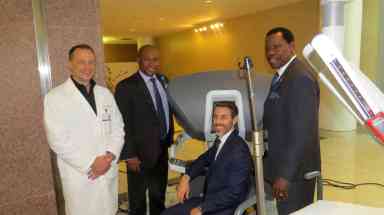 Kings County Hospital showcases robotic surgical system