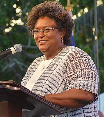 Barbados Prime Minister Mia Mottley.