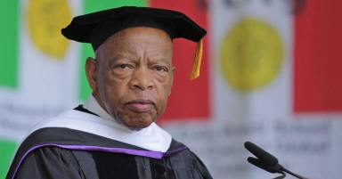 Congressman John Lewis as keynote speaker for the 2019 commencement at City College, CUNY.