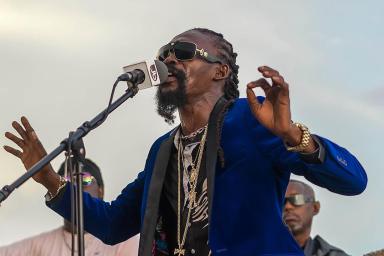 Jamaican singer Munga Honorable.  Munga Honorable