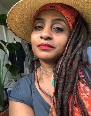 Haitian author, Régine Romain.   Régine Romain