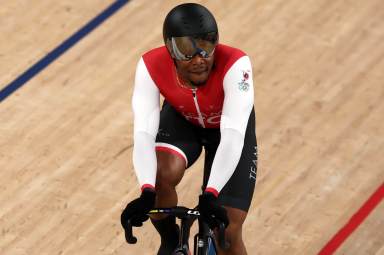 Nicholas Paul of Trinidad and Tobago in action at the Tokyo 2020 Olympics on Aug. 8, 2021.