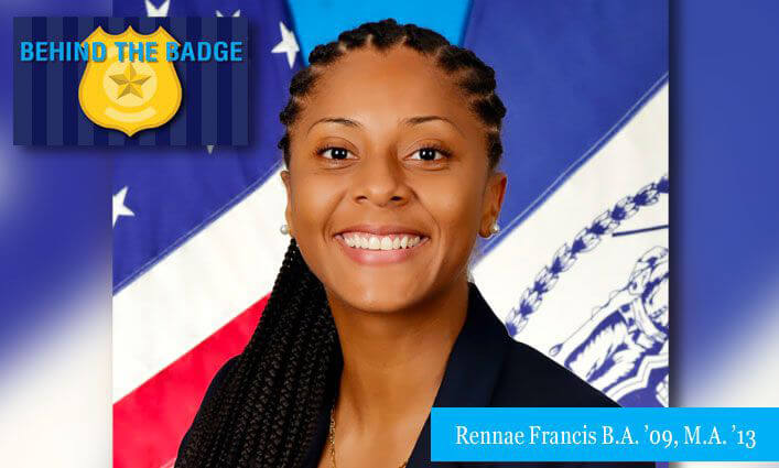 NYPD Lieutenant Commander, Rennae Francis. John Jay College