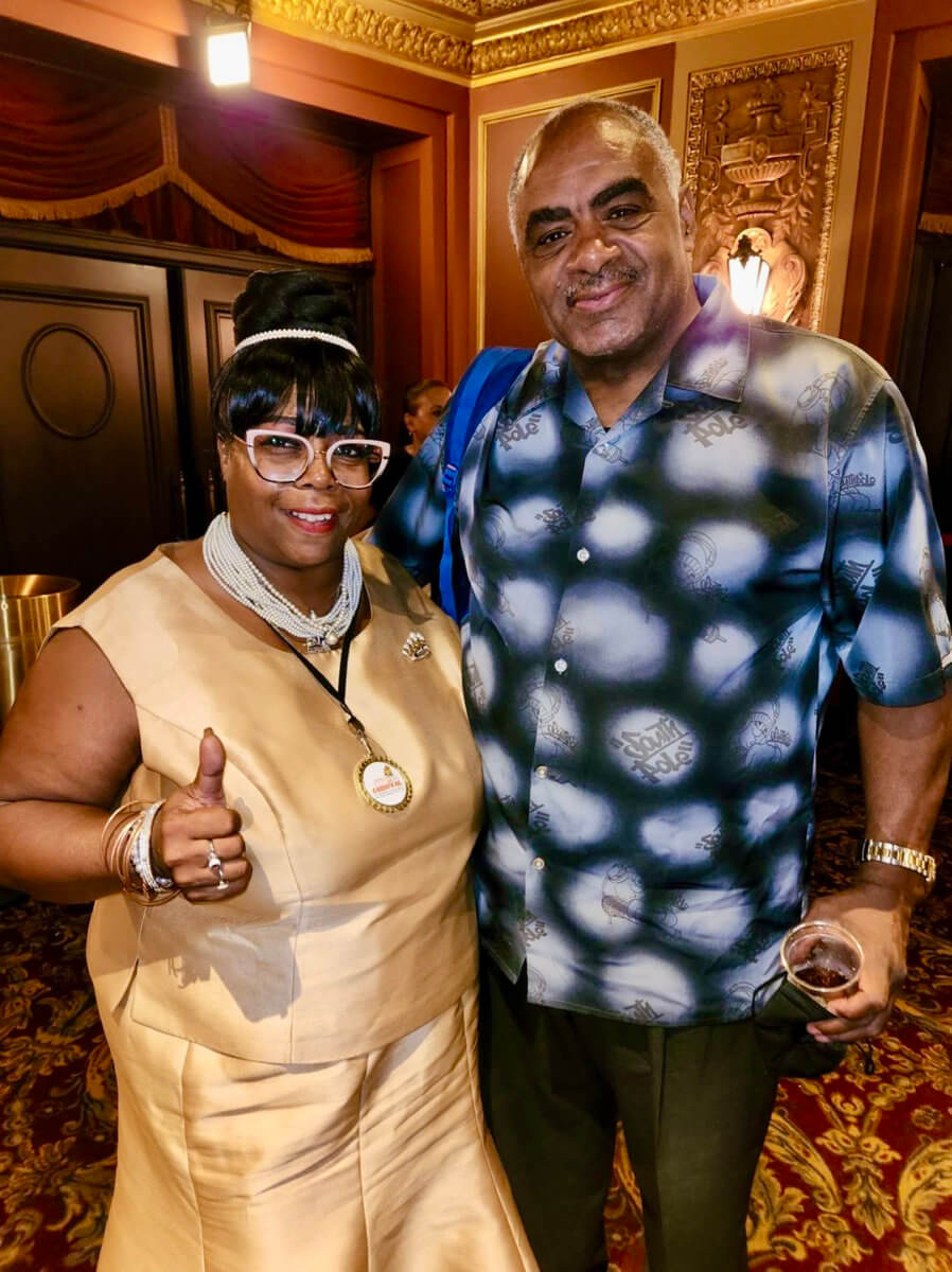 Founder, CEO of Jersey City Statewide Carnival, Cheryl Murphy, photographed with Patrick Buddington