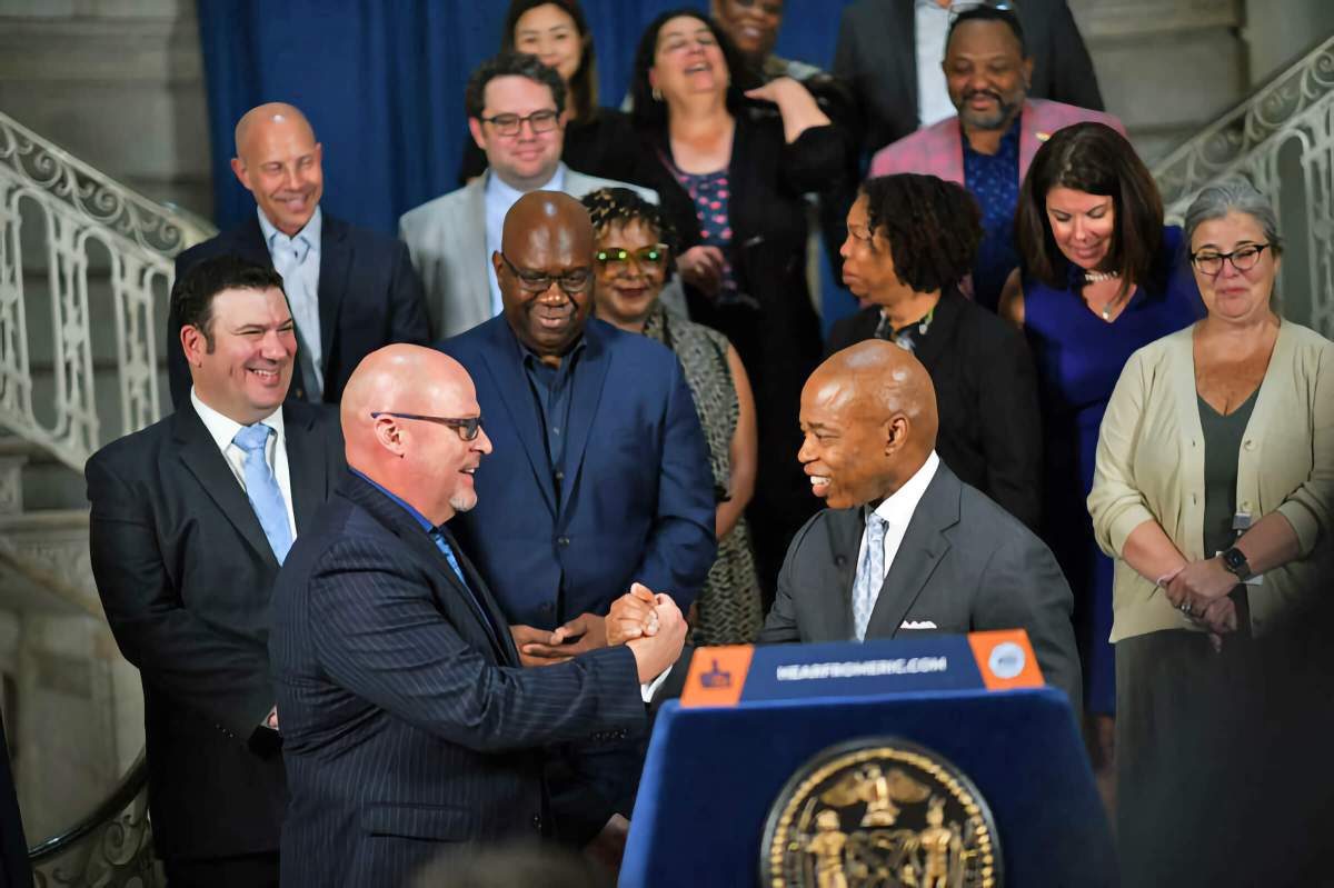 Mayor Adams and UFT announce tentative contract agreement.