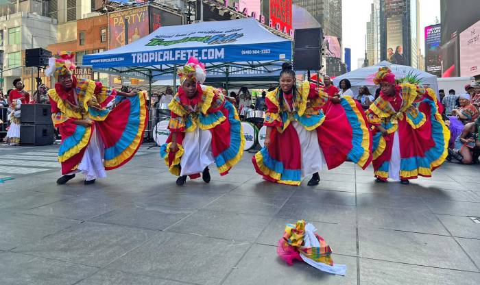 Tobago Alpha Dance Academy performing traditional folk dance.