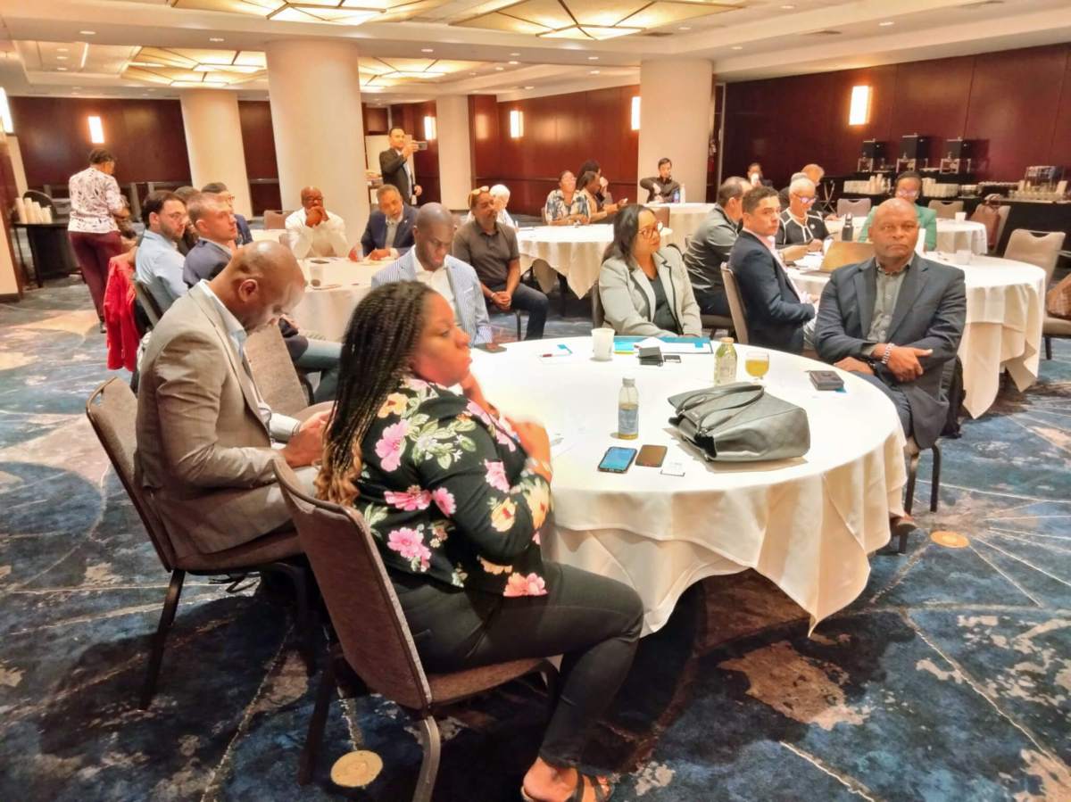 Participants at the inaugural USA-Caribbean Investment Forum held at the Marriott Hotel in Times Square, Manhattan.