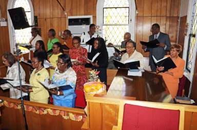 Members of the Combined Choir "Give Thanks.”