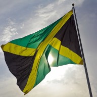 Photo of the Jamaican flag.