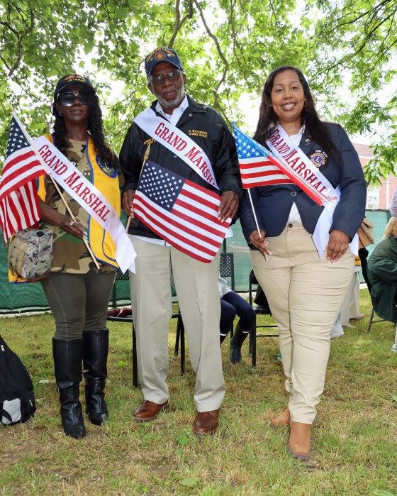 Parade Grand Marshals: Zeneth Yessenia Buzzele, Randolph Waterman and Esther Purvis.