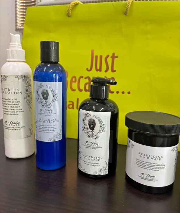St. Charles Hair care line by 'Just Because Hair Therapy Salon.’