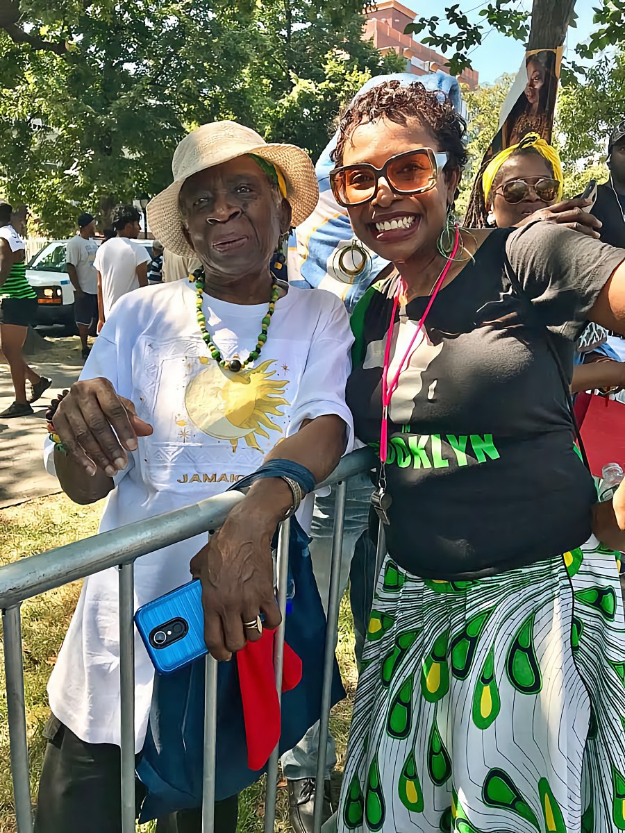 Vena W. Baker (left) with Congresswoman Yvette Clarke.