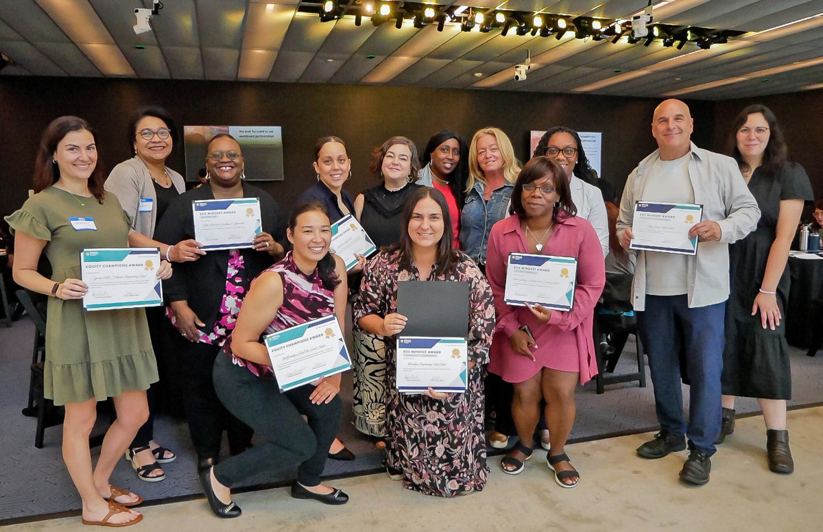 Equal Opportunity Schools' Equity Award winning school representatives, during the ceremony on June 5.