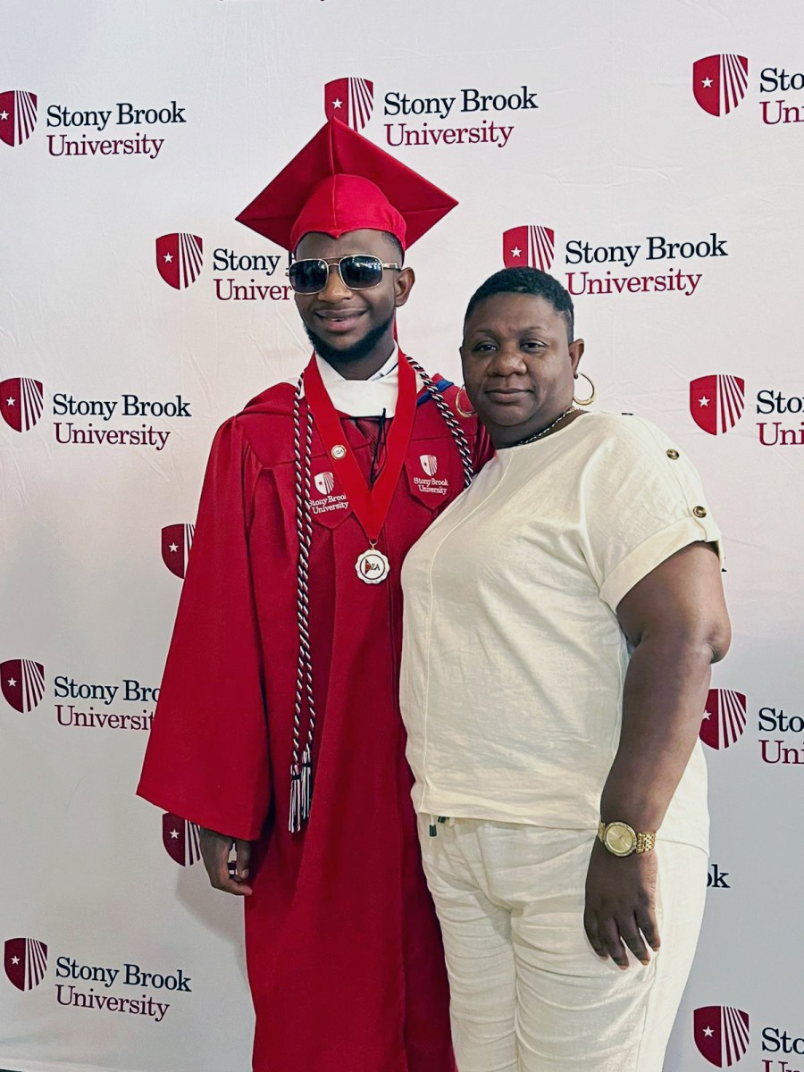 Artiste Nigy Boy (left) with his mother, Claudette Hill.