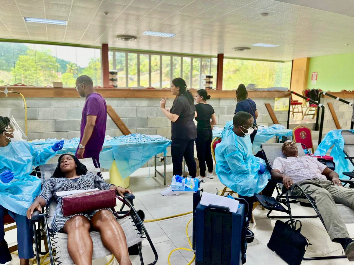 Outpatients receiving service during the medical mission to Trinidad & Tobago, from May 13 - 27, hosted by Trinbago Progressive Association Inc. & APC Community Services, USA.