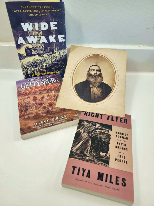 Books about the Civil War.