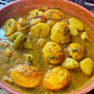 Egg And Aloo (curry egg with potato) recipe.