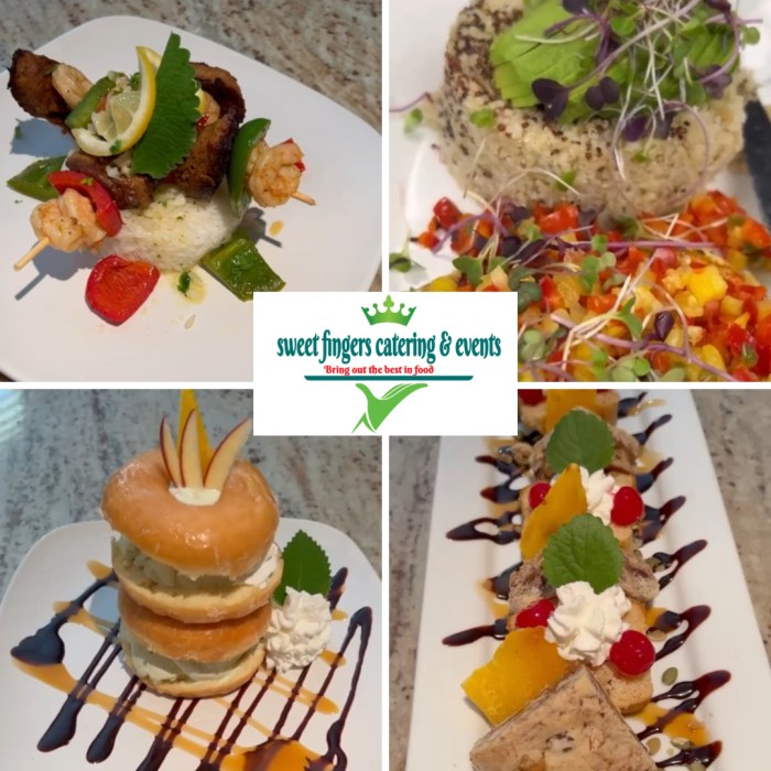 Some of the delicious dishes made by Chef Paul German.