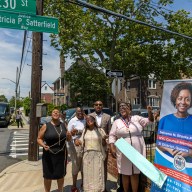 Unveiling of 'Justice P. Satterfield Way’ signage in Queens.