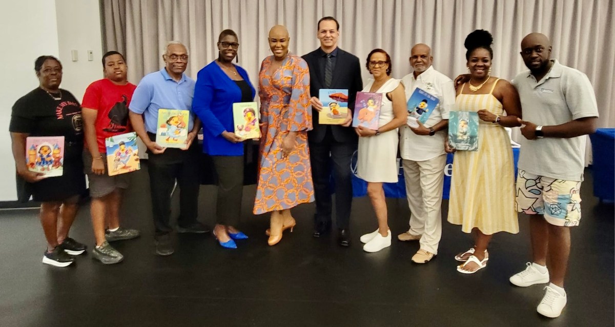 Sponsors and Supporters joined author Kamla Millwood, fifth from left, during her first July 28 book tour launch at the Brooklyn Children's Museum in Crown Heights.