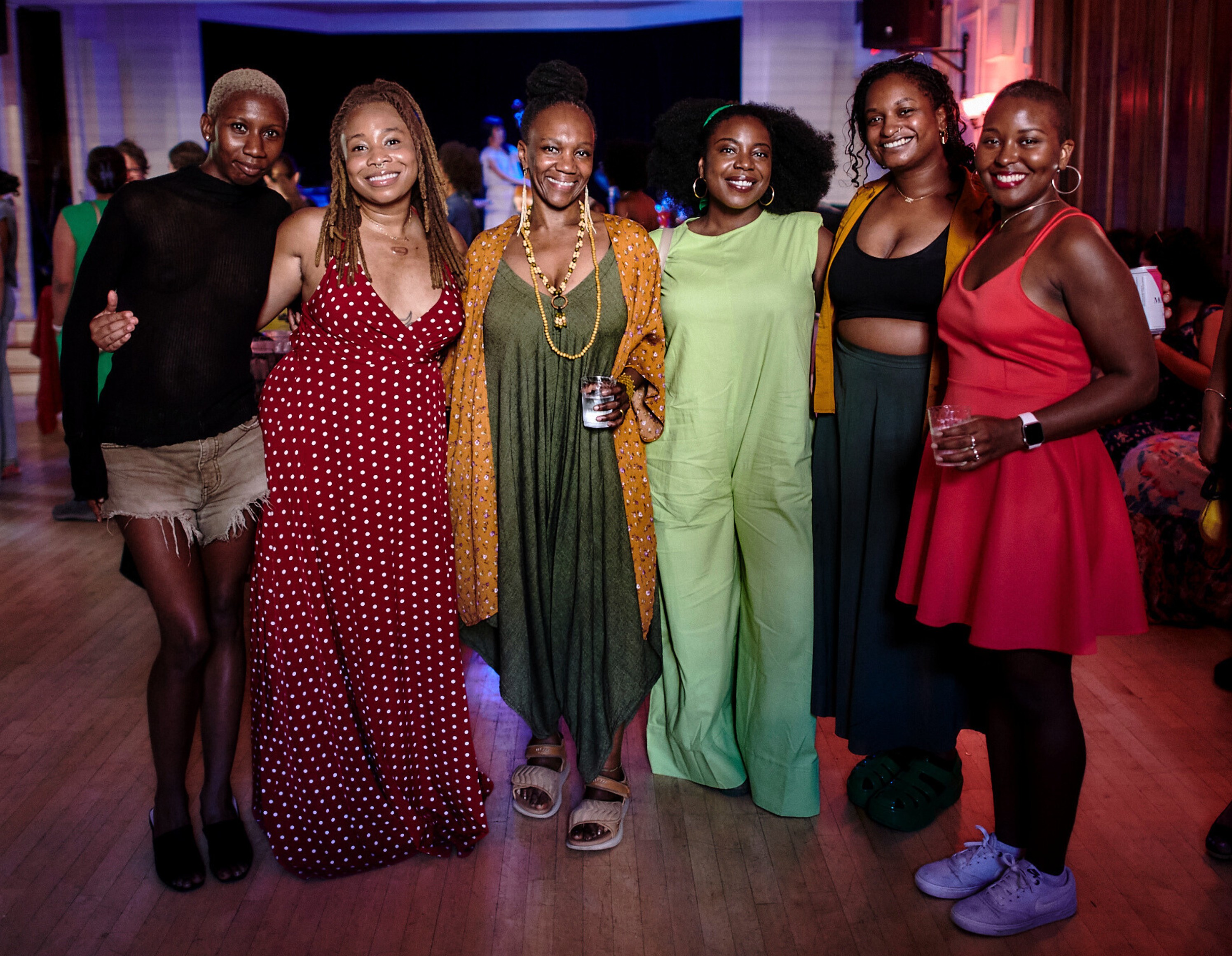 Group shot (Left to Right) - Key Hutchinson (2024-25), Miss Olithea (2023-24), Goussy Célestin (2024-25), Melanie Charles (2023-24), Jordyn Davis (2022-23) and Jasmine Wilson (2021-22).