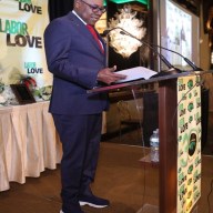 Jamaica’s Minister of Tourism Edmund Bartlett makes his address to the Diaspora who attended the Team Jamaica Bickle event in New York on Sunday, April 14, 2024.