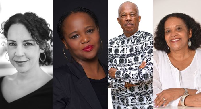 Angie Cruz, Edwidge Danticat, Professor Sir Hilary Beckles and Lorna Goodison.