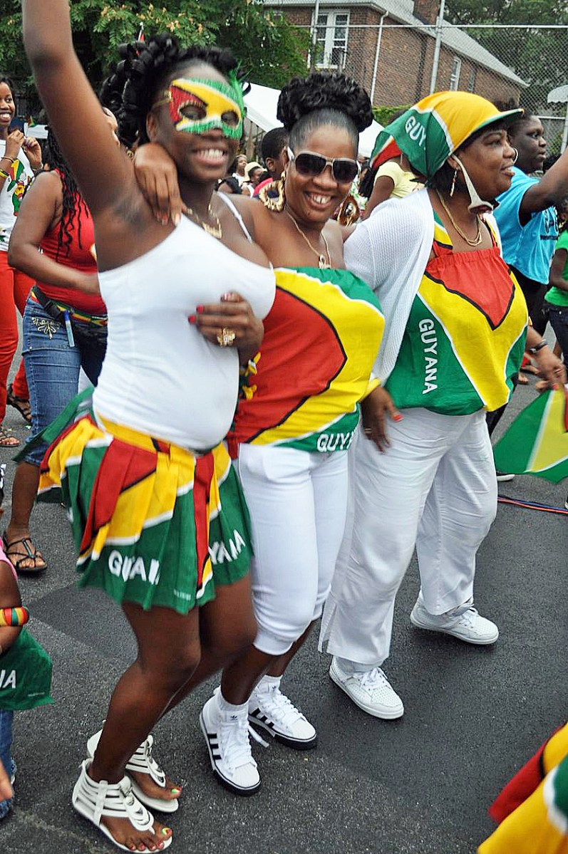 Attendees at a past folk festival in Brooklyn enjoying the cultural explosion.