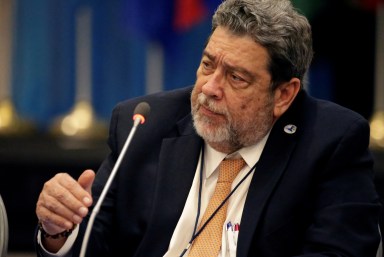 Saint Vincent and the Grenadines' Prime Minister Ralph Gonsalves