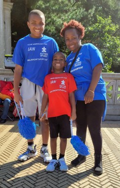 Nancy Tannis and her kids, Ian, 14, left, and Chayse, 8.