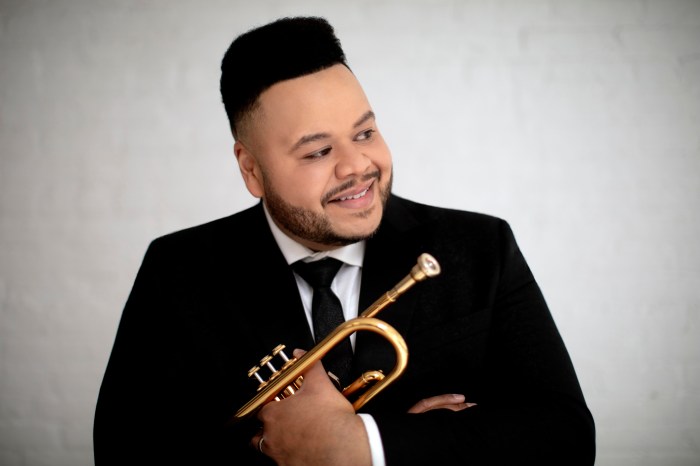 Headshot of Jazz Vocalist and Trumpeter Jumaane Smith, whose new album, Come on Home, is being released Friday, August 16.