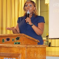 Council Member Farah N. Louis addresses town hall in Brooklyn on City of Yes for Housing Opportunity in July 2024.