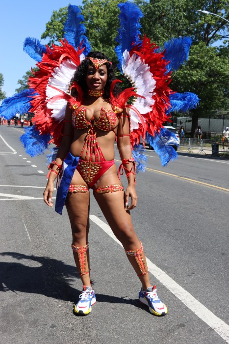 Haitian Kess Occena represents Queens Village's Carnival Association.