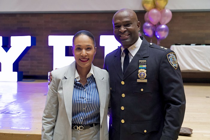 Chief Stephenson with First Deputy Commissioner Tania Kinsella.