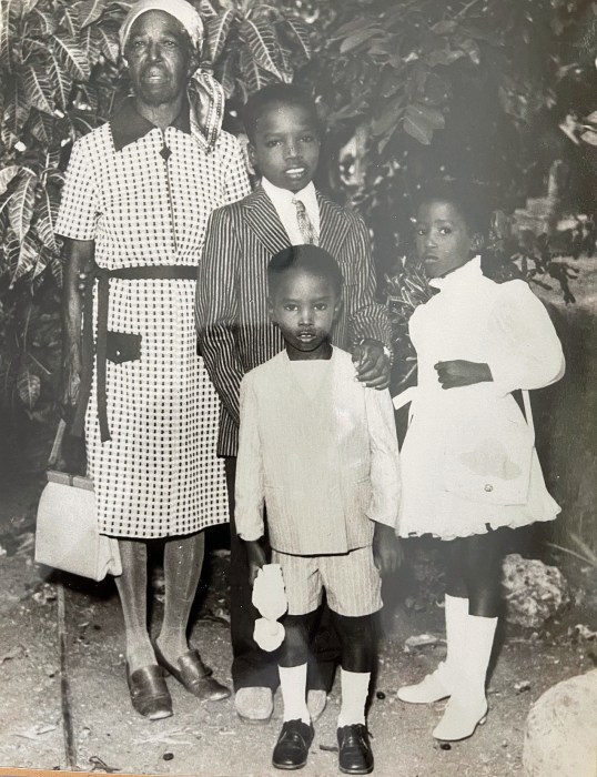 Chief Stephenson is seen here as a child with his family in Jamaica.