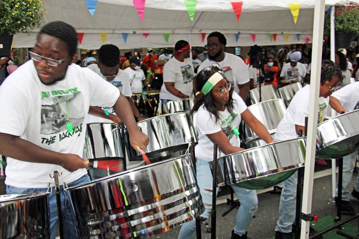 Winner Pan Evolution Steel Orchestra (PESO) in action.