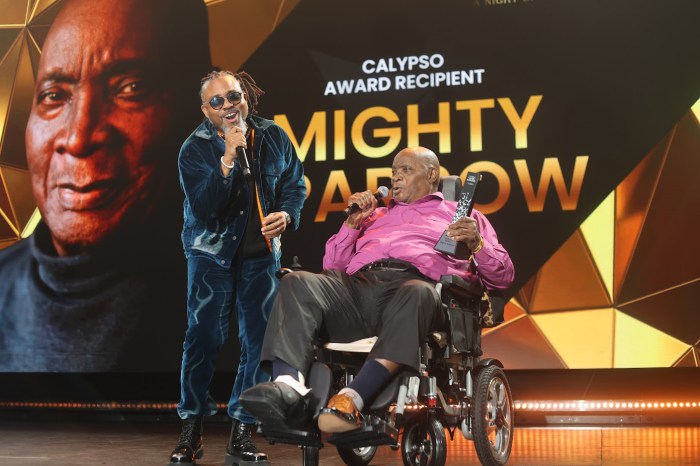 The Mighty Sparrow, in a wheelchair, collaborates with Machel Montano on 'Congo Man.’