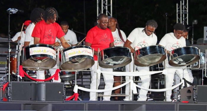 Guest Steel Orchestra Eruption Steel Orchestra performs at Panorama 2024.