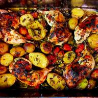 Baked Chicken With Potatoes recipe.