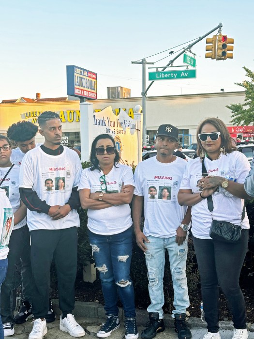 The Beran family, joined by vigil organizer and social media influencer Rhonda Bob, honors Deniese Hariman's memory.