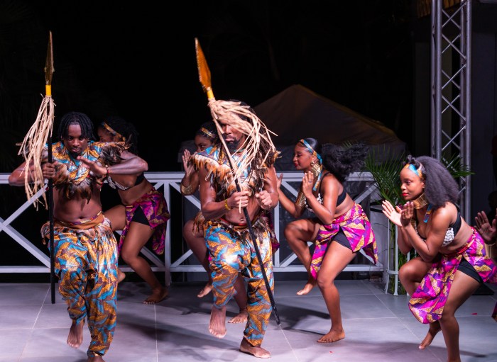 Conception Dance Theatre performed the opening number, "From the Ground Up," during the inaugural concert at Bay House Grenada on Oct. 18, celebrating the 5th anniversary of the Dance Grenada Festival.