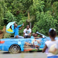 Saint Lucia appoints the World’s Fastest Woman, Julien Alfred as Tourism Ambassador. She can be seen here waving to the crowd during a welcoming parade.