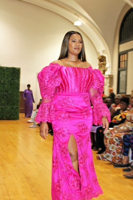 A pink outfit created by Noni Styles at the 11th Annual Fashion Show on Oct. 12.