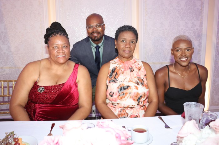 From left Dr. Veronica Francois-Kydd, Jamal Rose, Amb. Lou-Ann Gilchrist and Shafiqua Maloney.