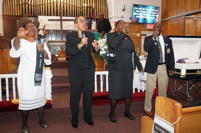 Praise and Worship Team eulogizing Cecille "Peggy" White.