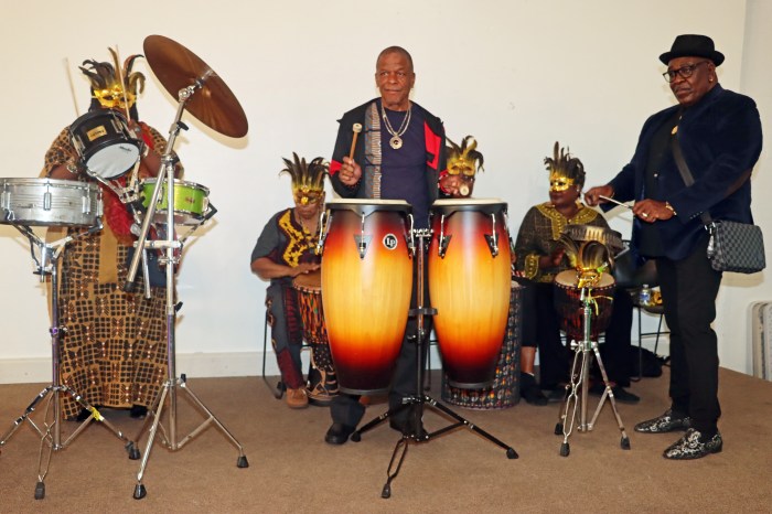 Brooklyn's Rhythm Blue Drummers.